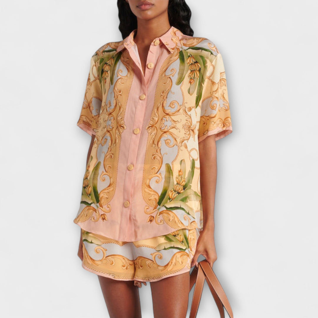 Leni | Vintage Botanischer Kaleidoskop Druck Set