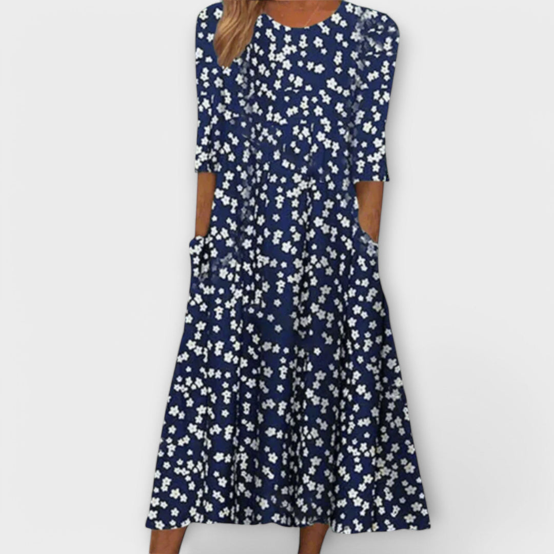 Elfriede | Elegantes Blumenkleid aus Premiumstoff