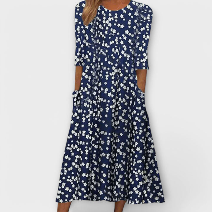 Elfriede | Elegantes Blumenkleid aus Premiumstoff