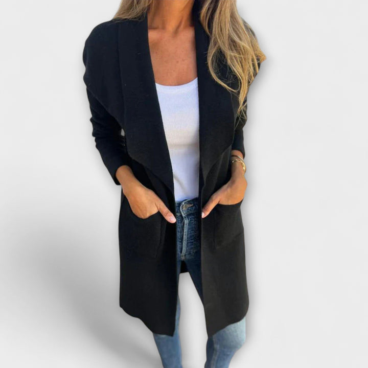 Fiona | Eleganter Longline-Strickjacke