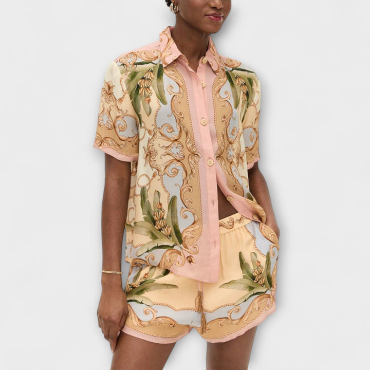 Leni | Vintage Botanischer Kaleidoskop Druck Set