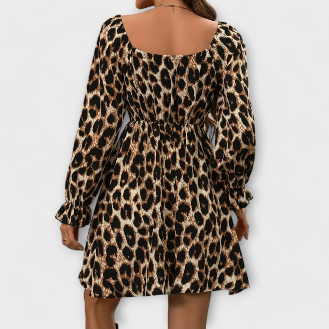 Renate | Bezauberndes Kleid mit Leopardenprint