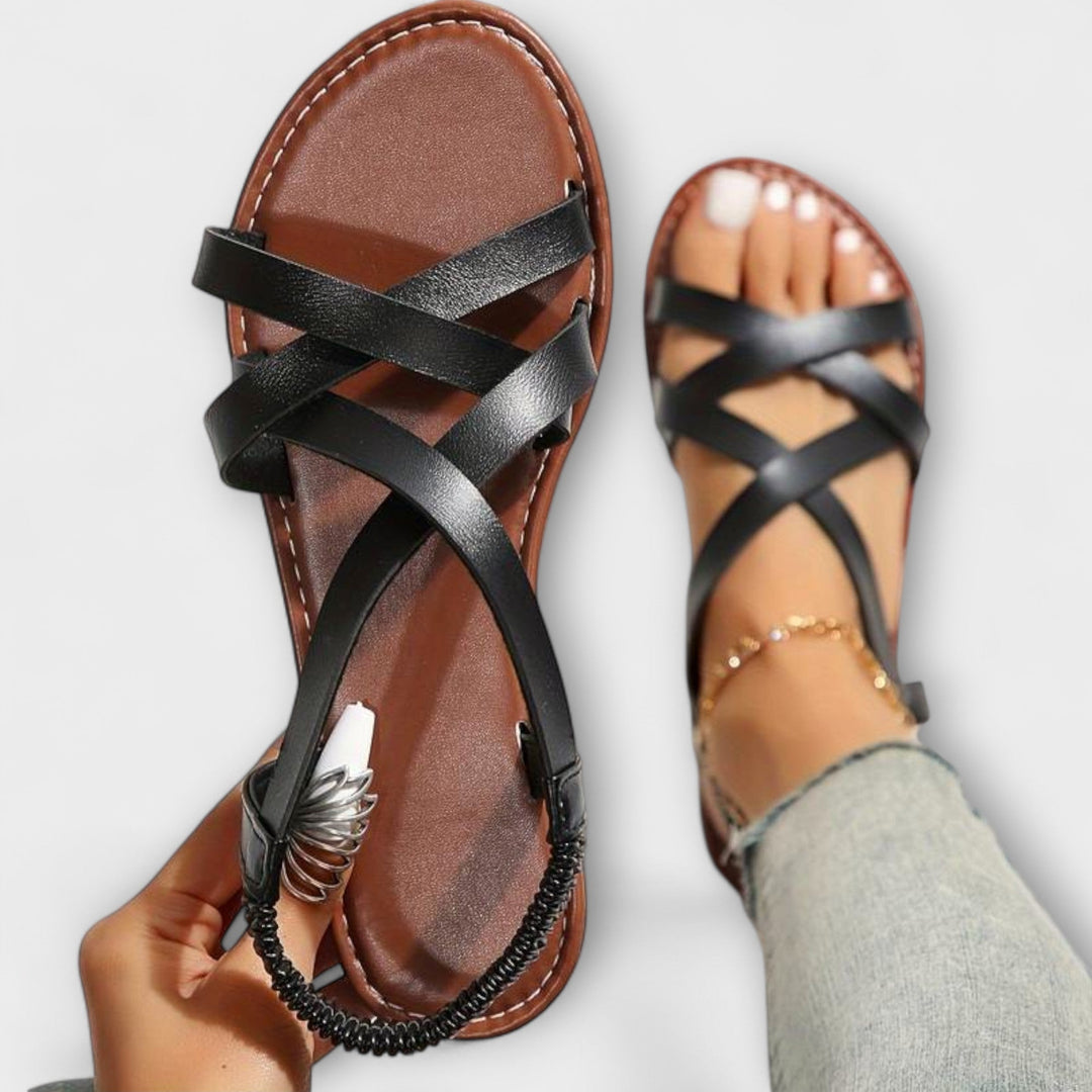 Mareike | Damen Sandalen mit leichtem Kreuzverschluss