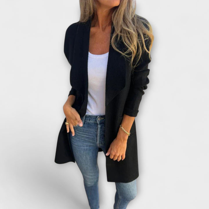 Fiona | Eleganter Longline-Strickjacke