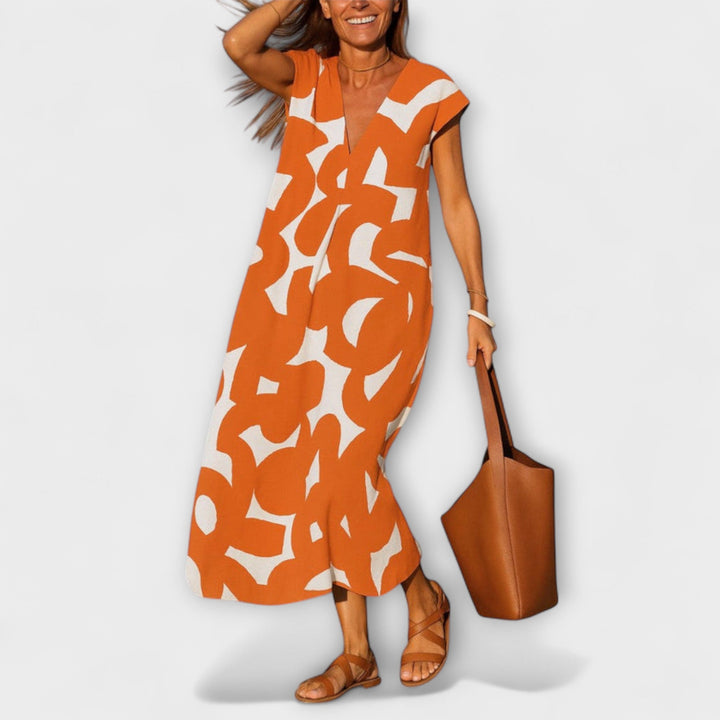 Yvonne | Leichtes Kleid mit V-Ausschnitt