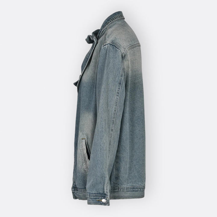 Cäcilia | Vintage Jacke mit hohem asymmetrischem Kragen