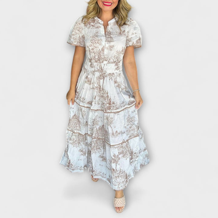 Petra | Zeitloses Toile-Maxikleid-Kleid