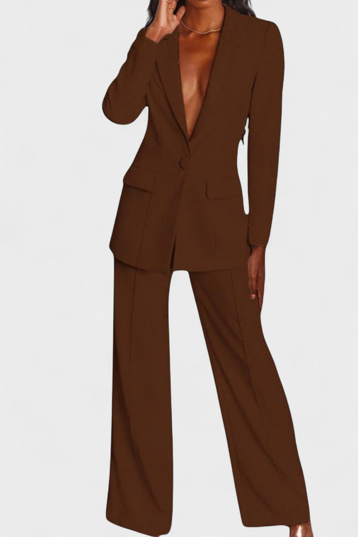Lena | Schwarzes Blazer-Set