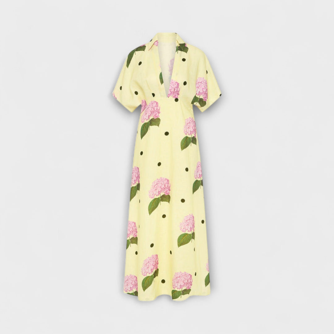 Anne-Sophie | Langes Fließendes Kleid