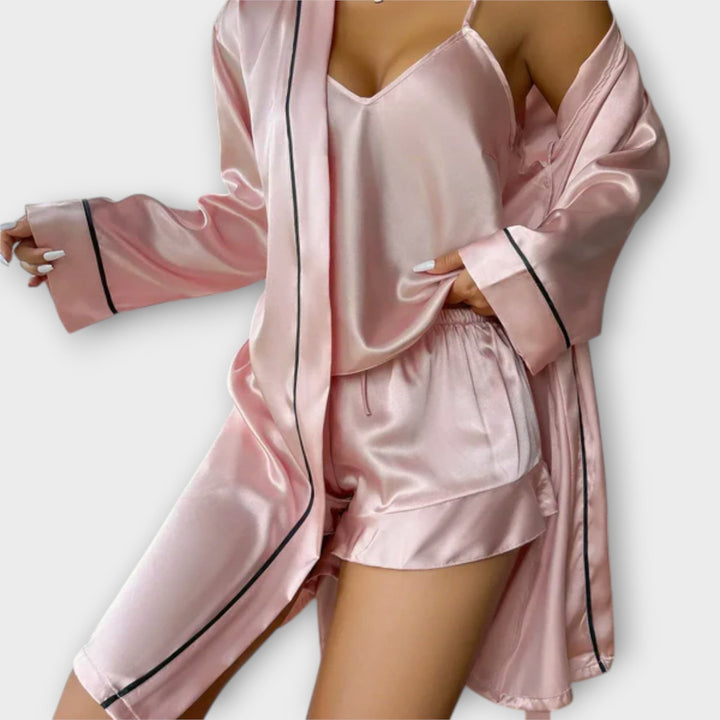 Christina | Bequemes 3-teiliges Pyjama-Set