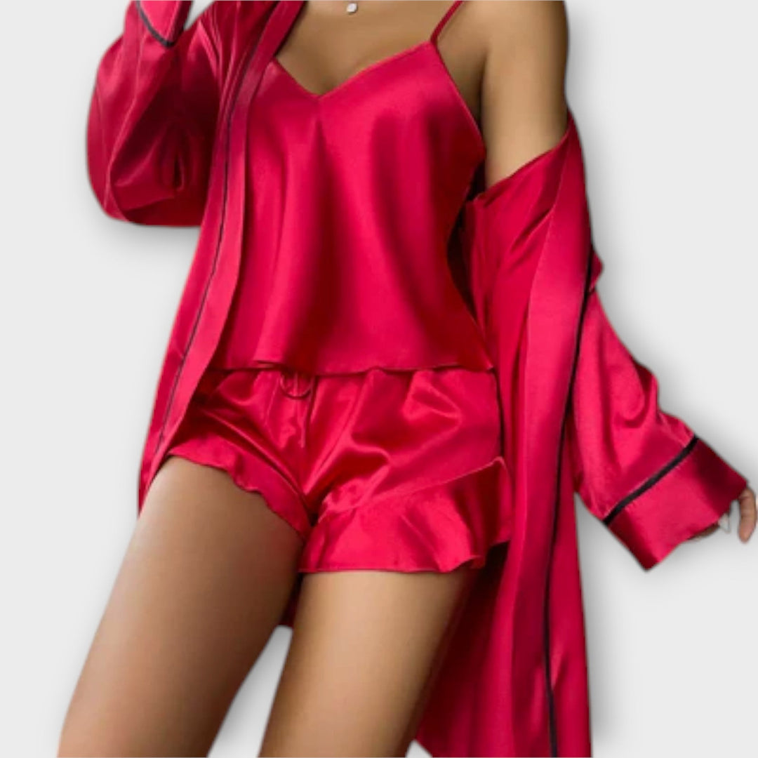 Christina | Bequemes 3-teiliges Pyjama-Set