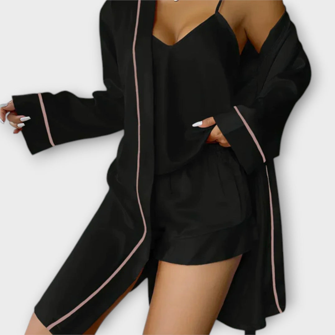 Christina | Bequemes 3-teiliges Pyjama-Set
