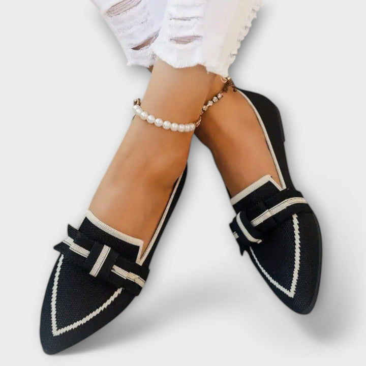 Margit | Flache Damenschuhe mit geknotetem Design