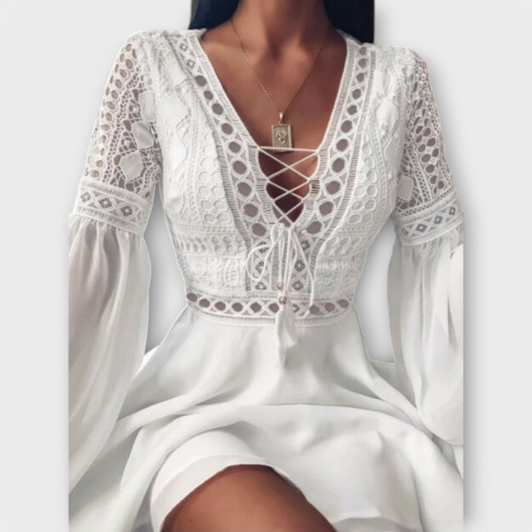 Nisa | Kurzes Boho-Kleid
