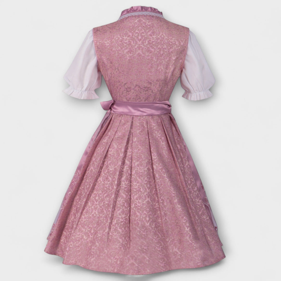 Sina | Blumen Dekorierte Frühlingsfestkleid mit Spitze für Frauen