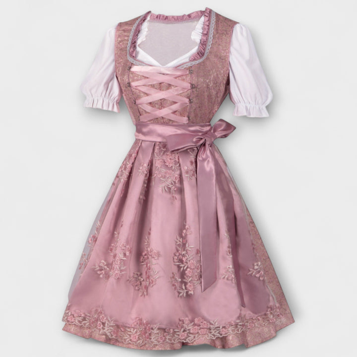 Sina | Blumen Dekorierte Frühlingsfestkleid mit Spitze für Frauen
