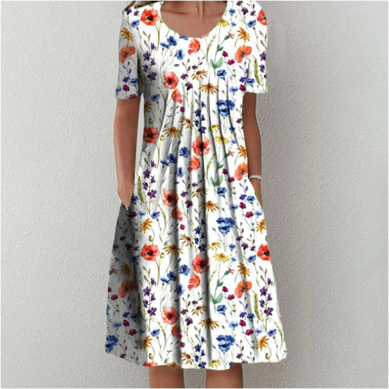 Henriette | Midi-Kleid mit Schichten