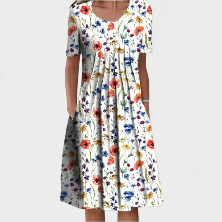 Henriette | Midi-Kleid mit Schichten