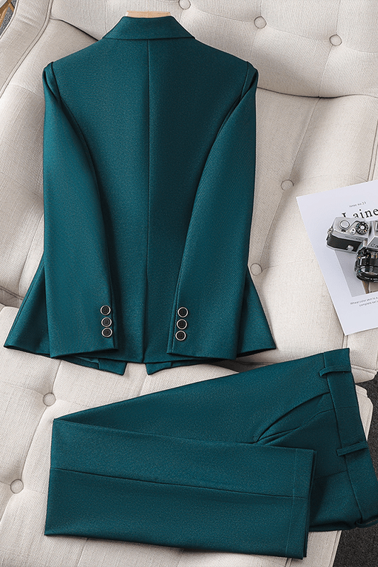 Rita | Grünes Blazer-Set