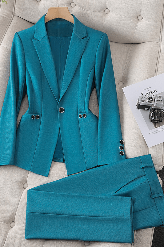 Rita | Grünes Blazer-Set