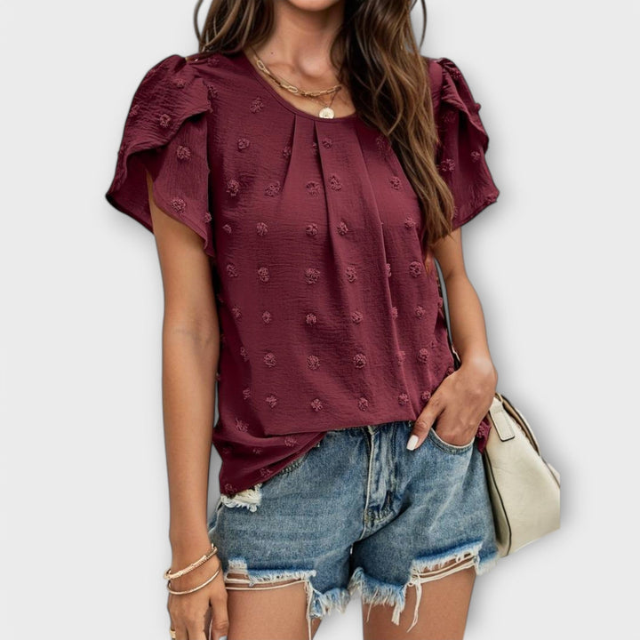 Maja | Die perfekte Punktemuster-Bluse