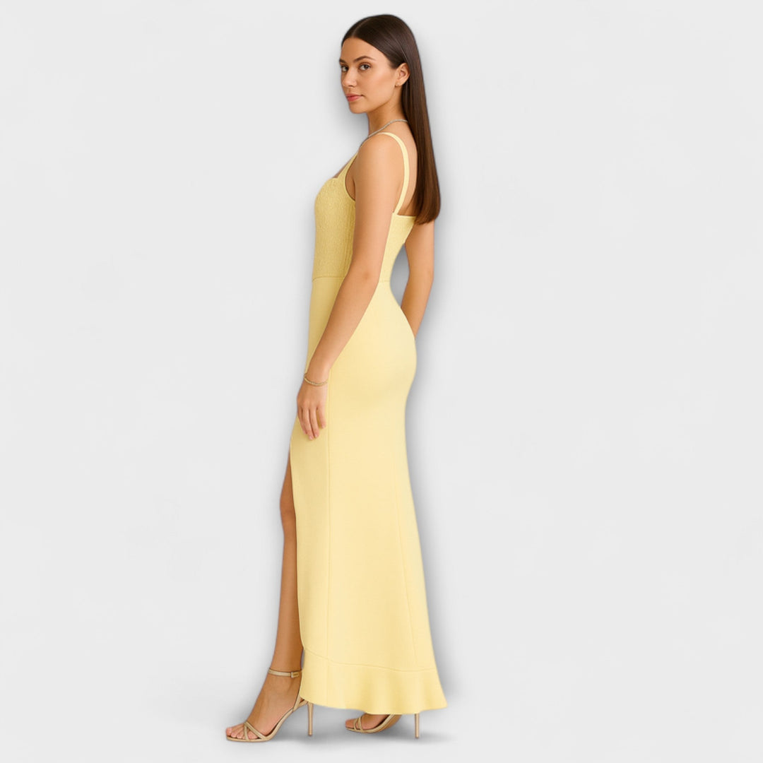 Christine | Rüschensatin-Korsettkleid