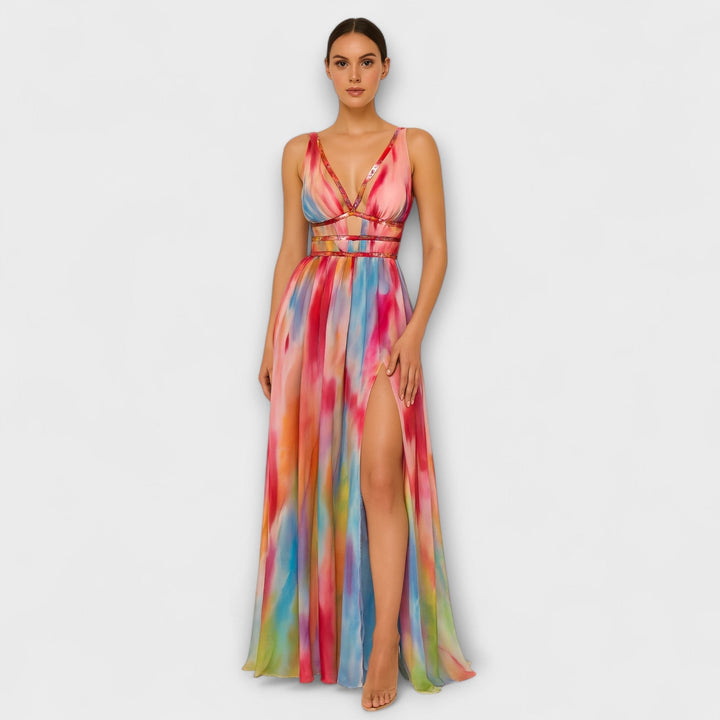 Isolde | Gemaltes Maxikleid