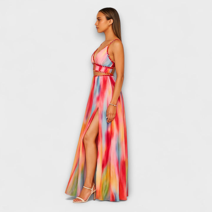 Isolde | Gemaltes Maxikleid