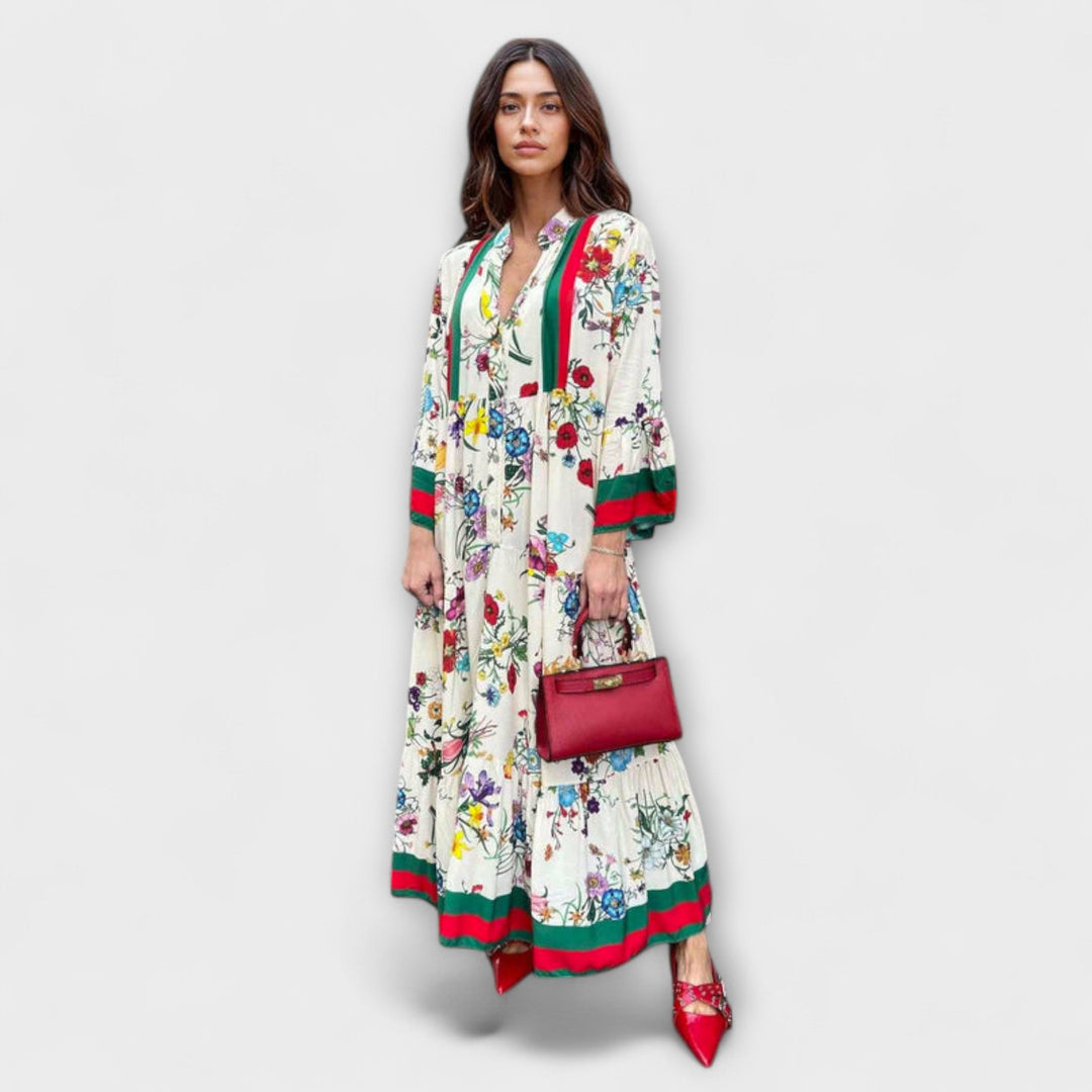 Lea | Maxikleid mit floralen Druck
