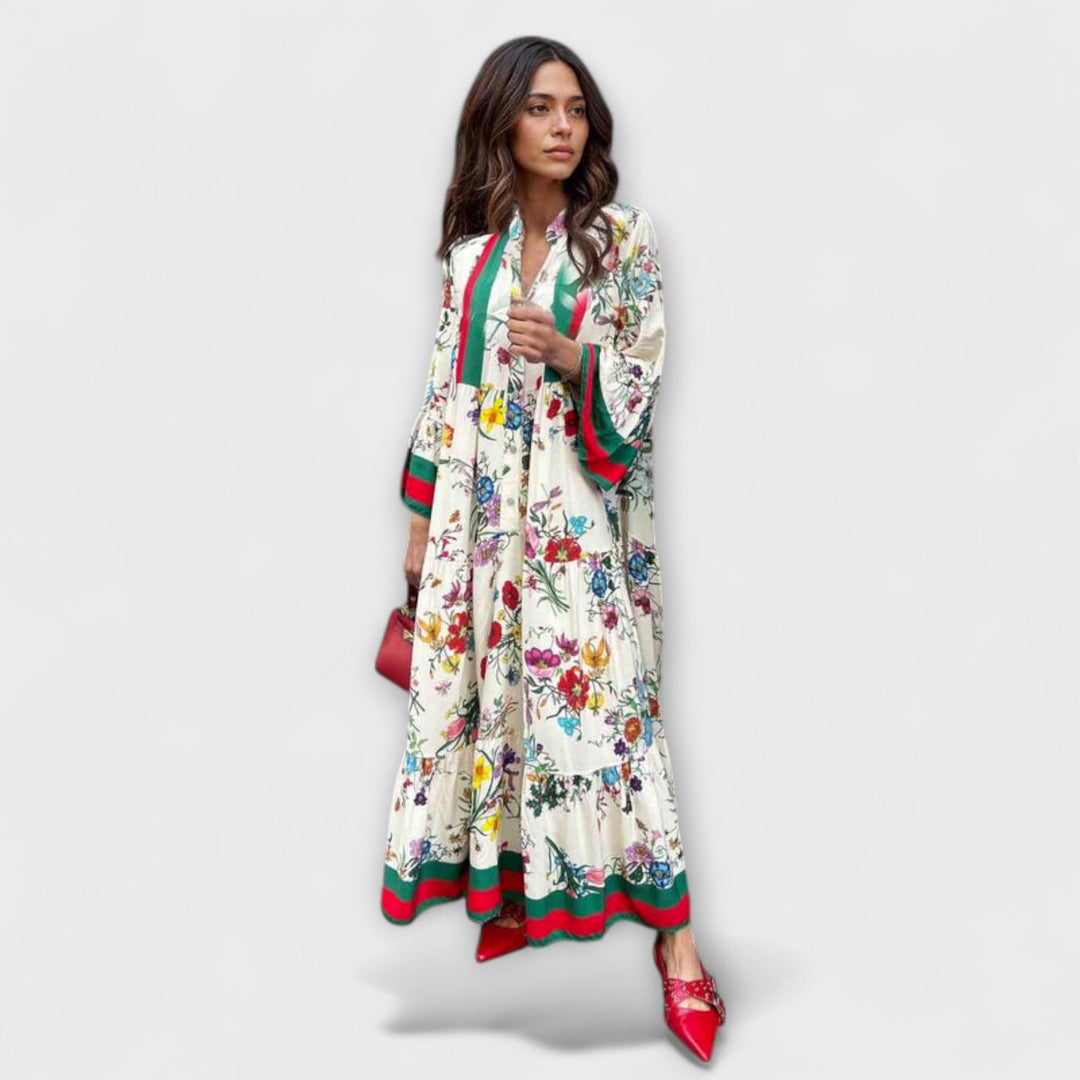 Lea | Maxikleid mit floralen Druck