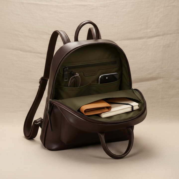 Diana | Doppel-Reißverschluss Rucksack