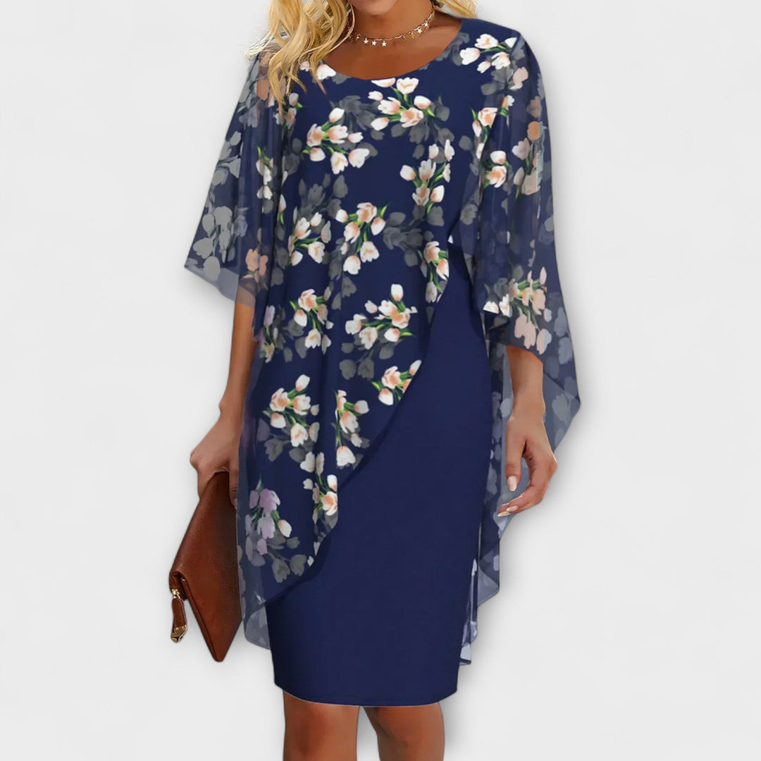 Brigitte | florales Chiffon-Damenkleid