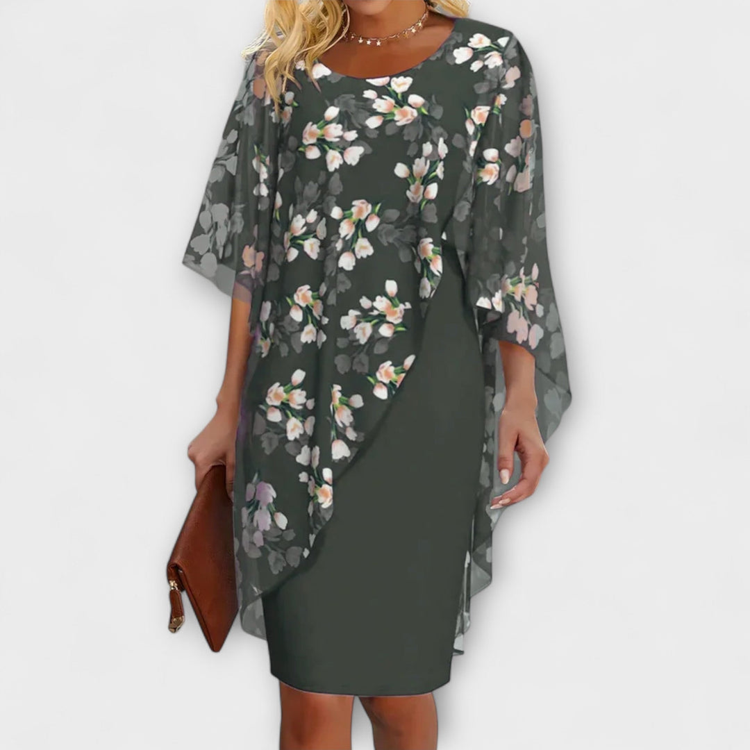 Brigitte | florales Chiffon-Damenkleid