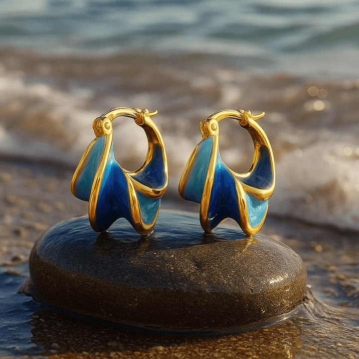 Astrid | Emaille-Schmuck „Morgengewässer“
