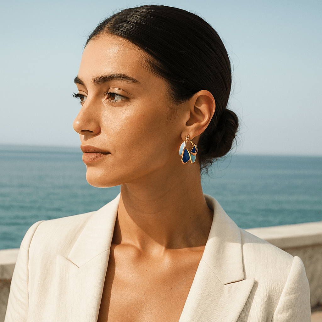 Astrid | Emaille-Schmuck „Morgengewässer“