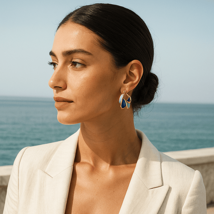 Astrid | Emaille-Schmuck „Morgengewässer“