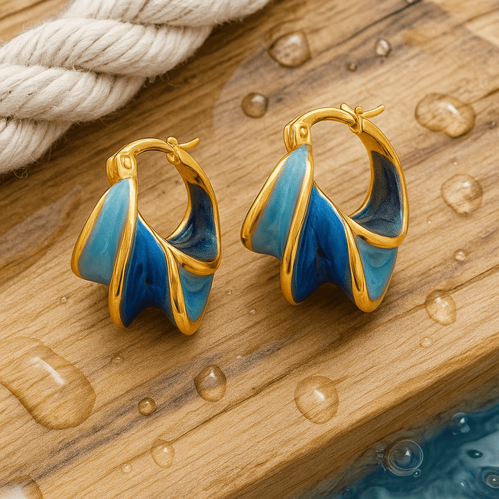 Astrid | Emaille-Schmuck „Morgengewässer“