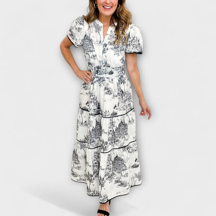 Petra | Zeitloses Toile-Maxikleid-Kleid