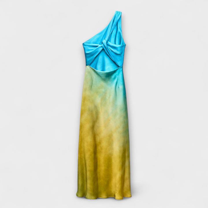 Andrea | Ein-Schulter Midi-Kleid
