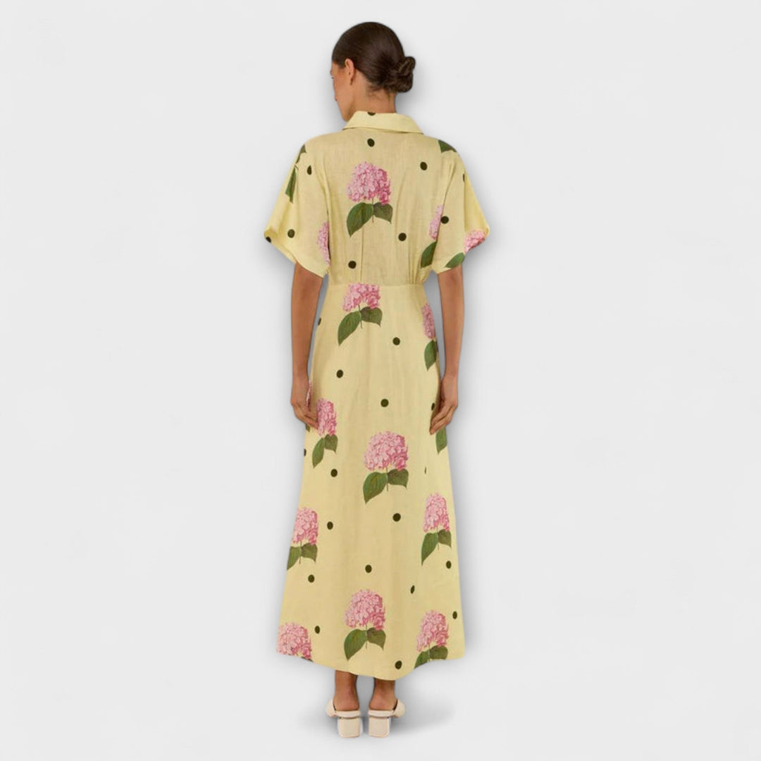 Anne-Sophie | Langes Fließendes Kleid