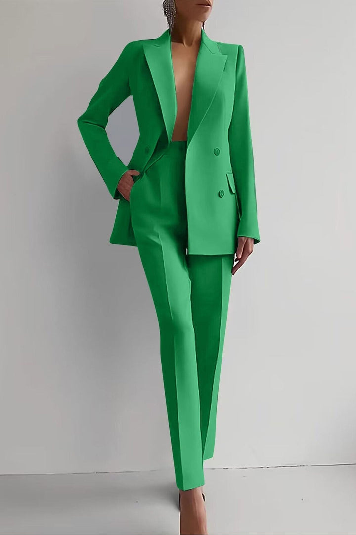 Stefanie | Dunkelblaues Blazer-Set