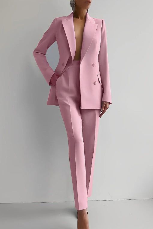 Stefanie | Dunkelblaues Blazer-Set