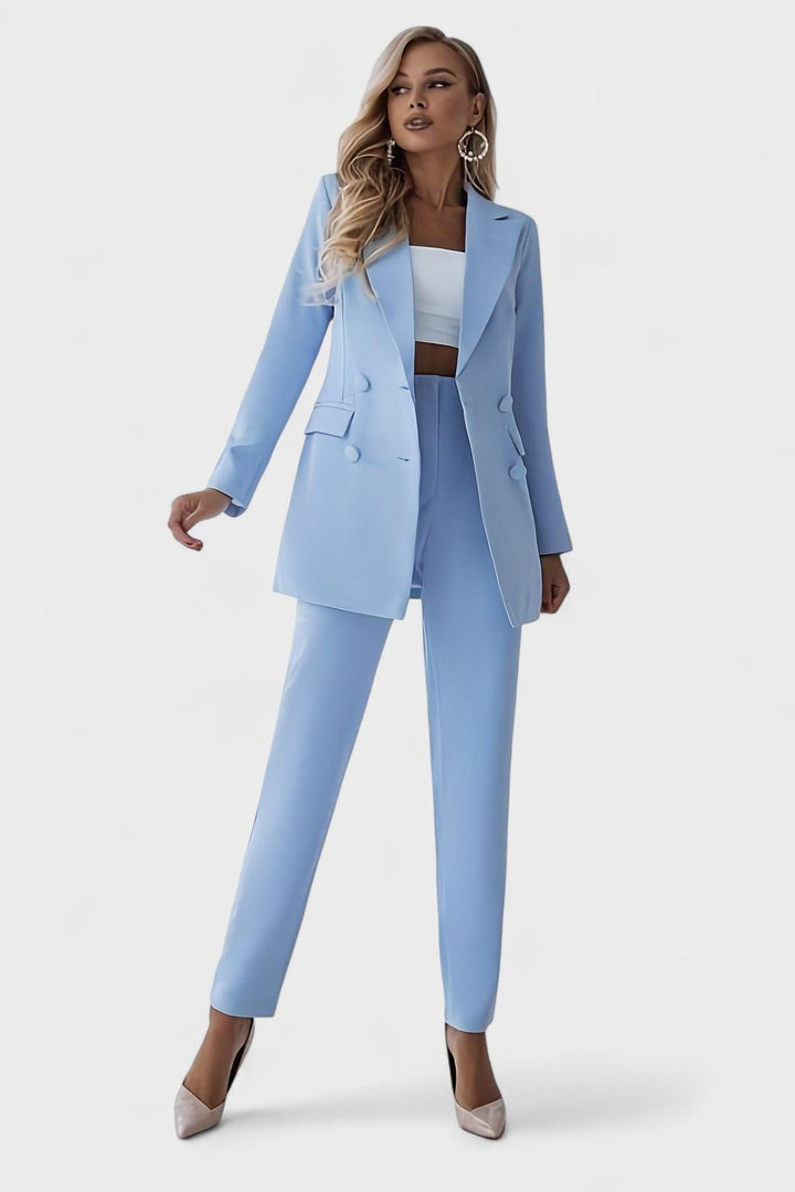 Stefanie | Dunkelblaues Blazer-Set