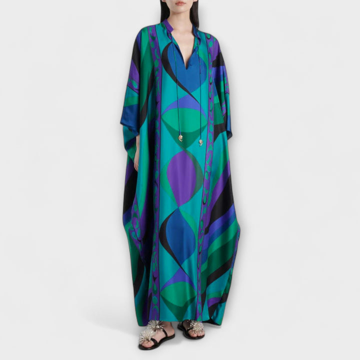 Almut | Lebendiger Psychedelischer Kaftan