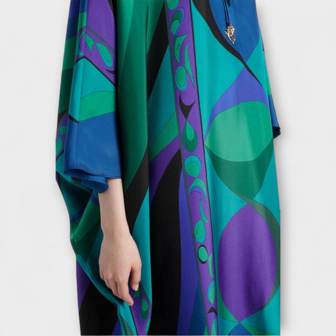 Almut | Lebendiger Psychedelischer Kaftan