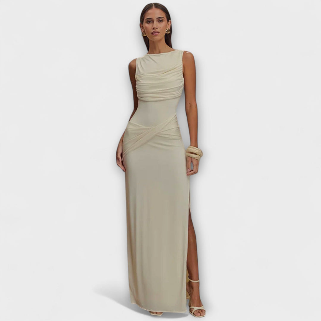 Ilse | Stylisches Maxikleid mit hohem Beinschlitz