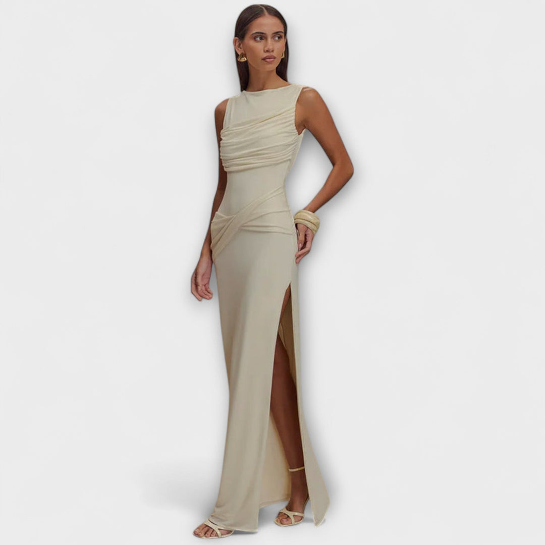 Ilse | Stylisches Maxikleid mit hohem Beinschlitz