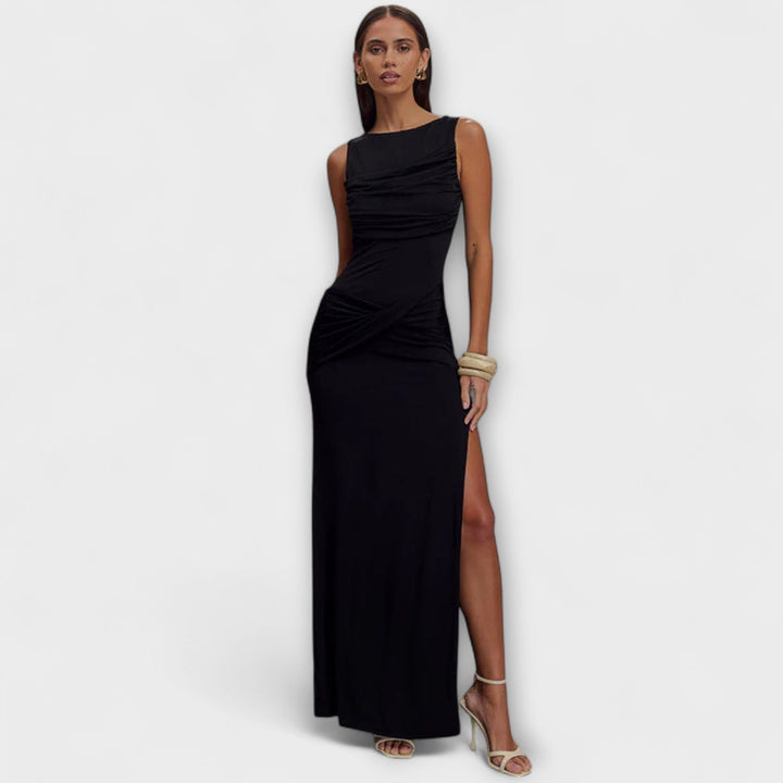 Ilse | Stylisches Maxikleid mit hohem Beinschlitz