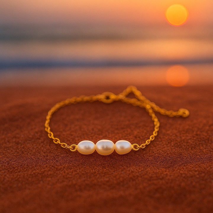 Yasmin | Armband mit drei Perlen