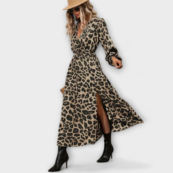 Petra | Stylisches Kleid mit Leopardenmuster